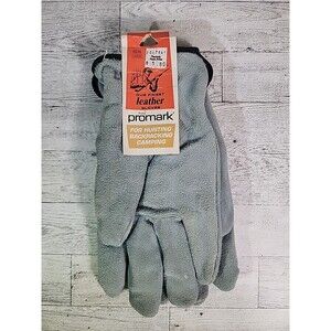 Vintage Wells Lamont Promark Leather Gloves H63M Large Camping Hunting Work USA
